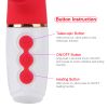 Heatable Tongue Licking Vibrator Sex Toys for Women G-spot Vagina Dildos Sucking Clitoral Stimulator Telescopic Dildo Vibrator