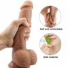 10 inches Realistic 1:1 Huge Big Dildo Suction Cup Anal Vagina Sex Toy LGBT Friendly Huge Ballsacks