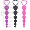 Soft Silicone Anal Beads Long Butt Plugs Ass Massage Heart Shape Anal Plug Dilator Adult Sexual Games Sex Toys for Gay Men Women